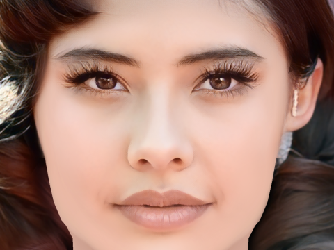 Xochitl Gomez Head - No Hair - Low poly head for game 3D मॉडल
