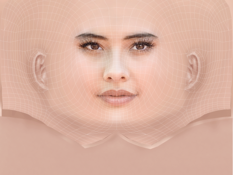 Xochitl Gomez Head - No Hair - Low poly head for game 3D-Modell