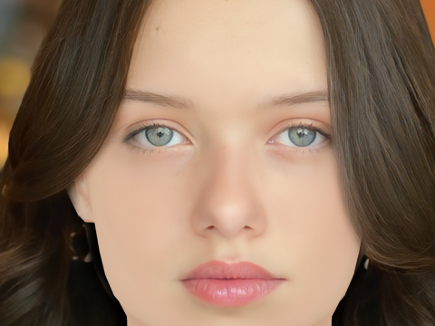 Violet McGraw Head - No Hair - Low poly head for game 3D Model