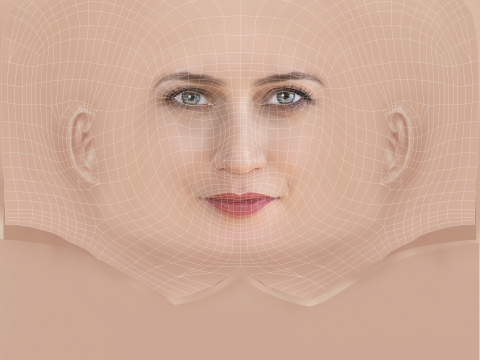 Viktoriya Isakova Head - No Hair - Low poly head for game 3D 模型