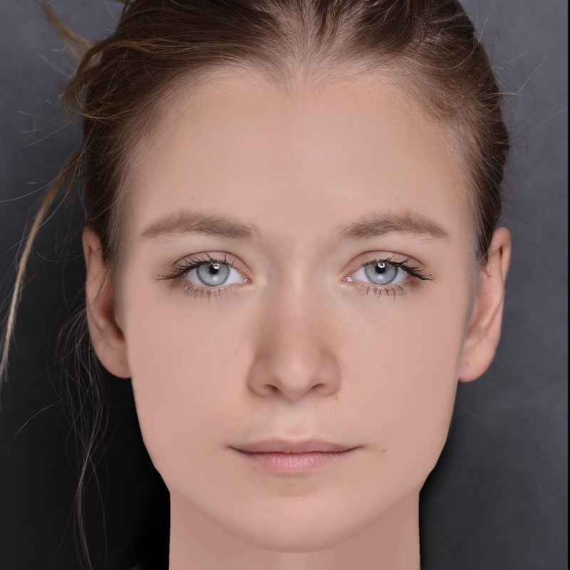 Varvara Borodina Head - No Hair - Low poly head for game 3Dモデル .c4d .max .obj .3ds .fbx .stl .blend