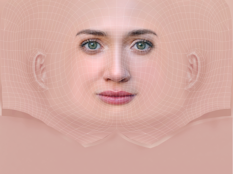Tilly Keeper Head - No Hair - Low poly head for game Model 3D