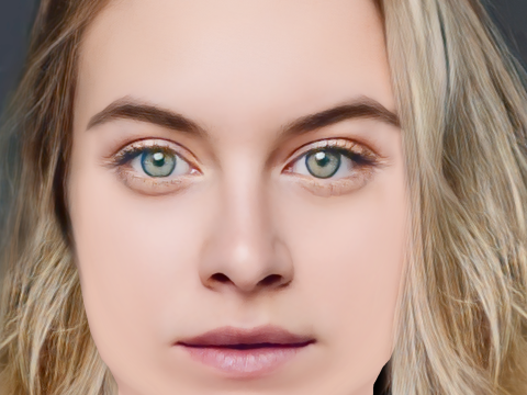 Tiera Skovbye Head - No Hair - Low poly head for game 3D Model