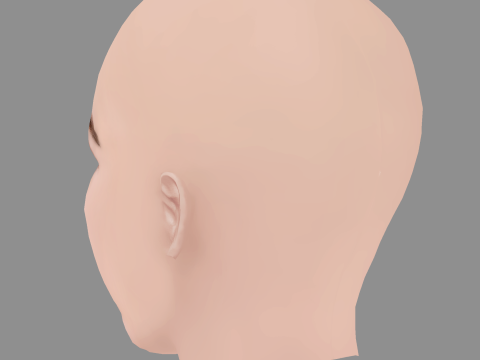 Tiera Skovbye Head - No Hair - Low poly head for game 3D 模型