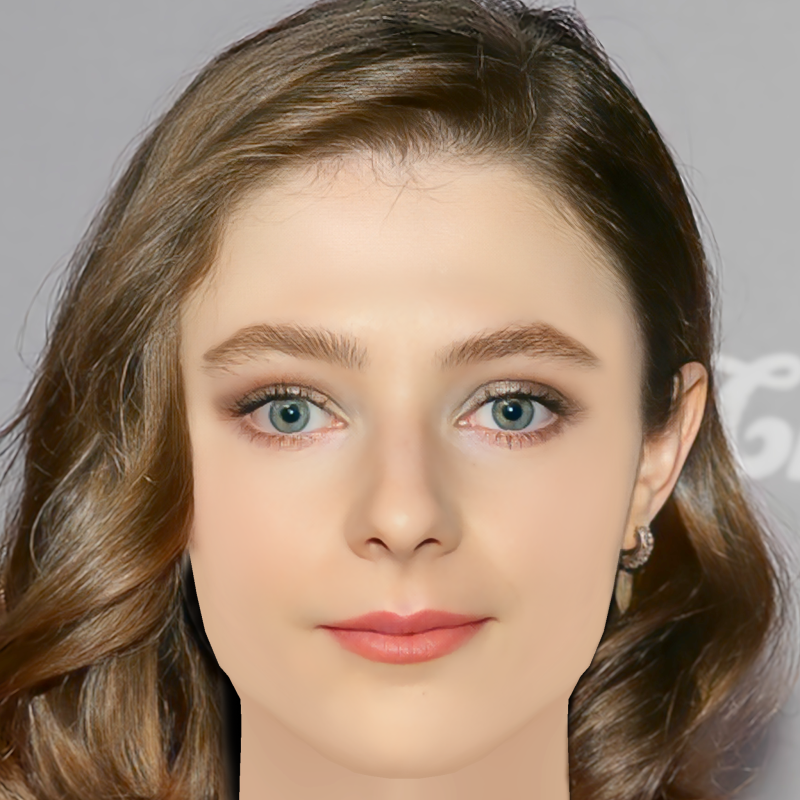 Thomasin McKenzie Head - No Hair - Low poly head for game 3D 모델 .c4d .max .obj .3ds .fbx .stl .blend