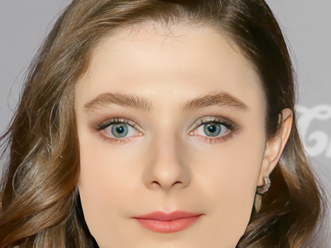 Thomasin McKenzie Head - No Hair - Low poly head for game 3Dモデル