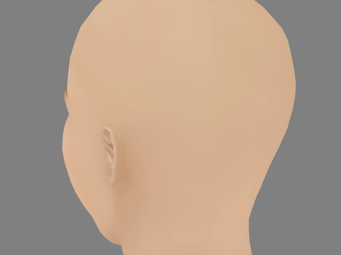 Thomasin McKenzie Head - No Hair - Low poly head for game 3D 모델
