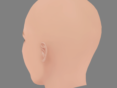 Teresa Palmer Head - No Hair - Low poly head for game 3Dモデル