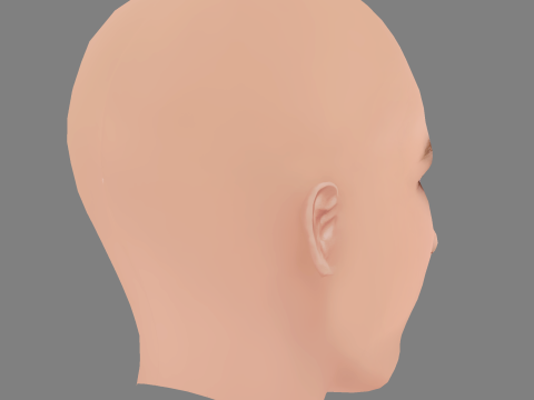 Teresa Palmer Head - No Hair - Low poly head for game 3Dモデル