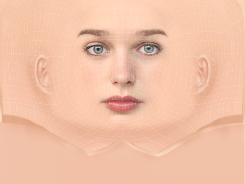 Teagan Croft Head - No Hair - Low poly head for game 3D Модель