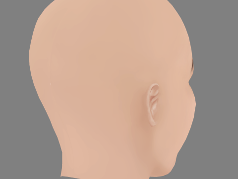 Tatiana Maslany Head - No Hair - Low poly head for game Modelo 3D
