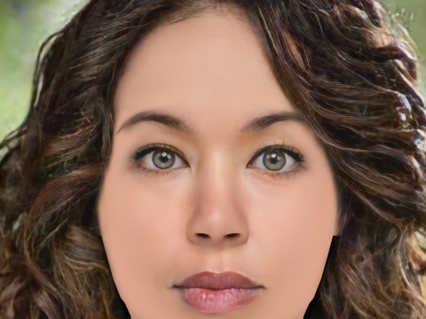 Tameka Mortimer Head - No Hair - Low poly head for game 3D 모델