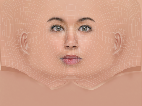 Tameka Mortimer Head - No Hair - Low poly head for game Modello 3D