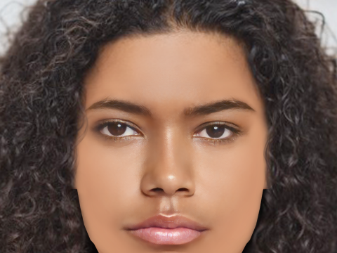 Tamara Smart Head - No Hair - Low poly head for game 3Dモデル