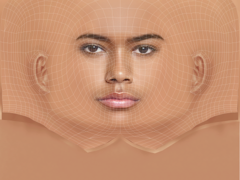 Tamara Smart Head - No Hair - Low poly head for game Modelo 3D