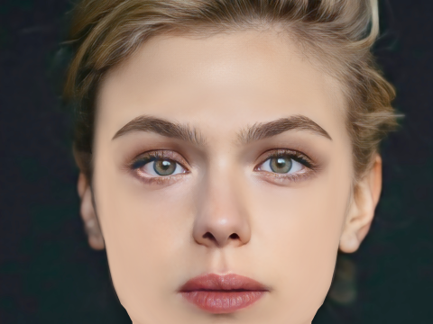 Taisiya Vilkova Head - No Hair - Low poly head for game 3D Model
