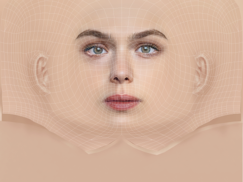 Taisiya Vilkova Head - No Hair - Low poly head for game 3D Model