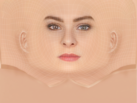 Sydney Wade Head - No Hair - Low poly head for game 3D Model