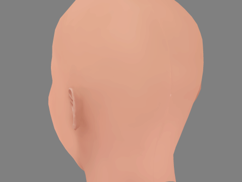 Sveva Alviti Head - No Hair - Low poly head for game 3D Model