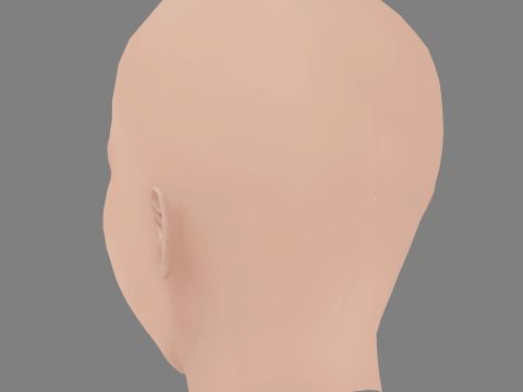 Svetlana Khodchenkova Head - No Hair - Low poly head for game 3D Model