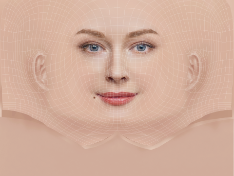 Svetlana Khodchenkova Head - No Hair - Low poly head for game 3D Model