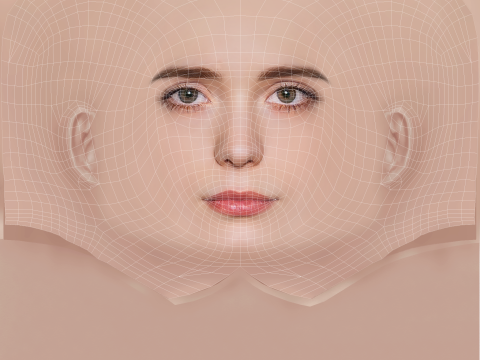 Stacy Martin Head - No Hair - Low poly head for game Model 3D