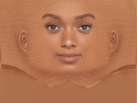 Sophie Wilde Head - No Hair - Low poly head for game Model 3D