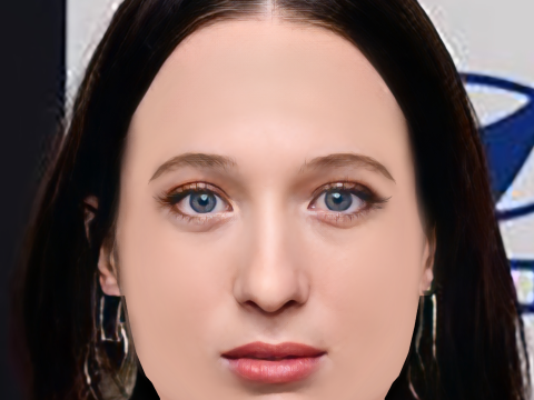 Sophie Lowe Head - No Hair - Low poly head for game 3D Model