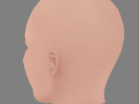 Sophie Lowe Head - No Hair - Low poly head for game 3D Model