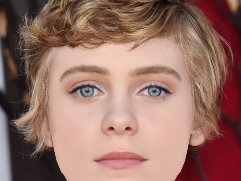 Sophia Lillis Head - No Hair - Low poly head for game 3D Model
