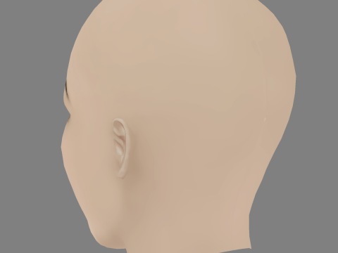 Sofya Sinitsyna Head - No Hair - Low poly head for game 3Dモデル