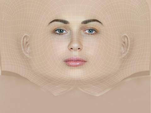 Sofya Sinitsyna Head - No Hair - Low poly head for game 3Dモデル