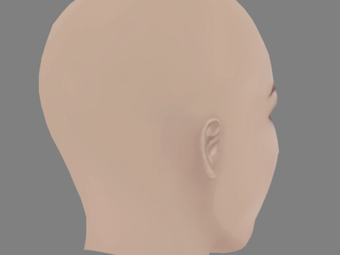 Sofya Shutkina Head - No Hair - Low poly head for game Modèle 3D