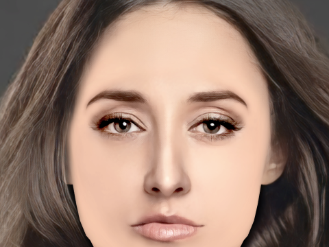Sofia Sisniega Head - No Hair - Low poly head for game 3D Model