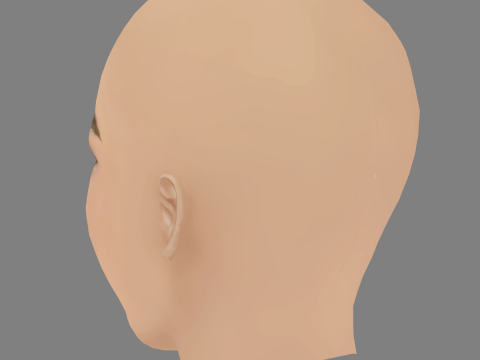 Sofia Castro Head - No Hair - Low poly head for game 3D Модель