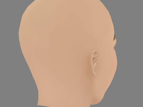 Sofia Castro Head - No Hair - Low poly head for game 3D Модель