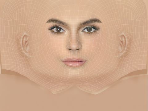Sofia Castro Head - No Hair - Low poly head for game 3D Модель