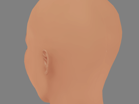Sheron Menezzes Head - No Hair - Low poly head for game 3Dモデル