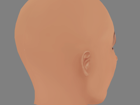 Sheron Menezzes Head - No Hair - Low poly head for game 3Dモデル