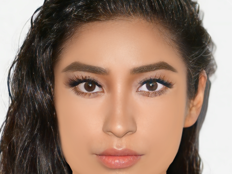 Shay Mitchell Head - No Hair - Low poly head for game 3D 모델