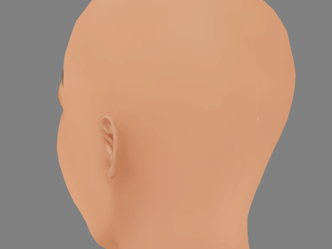 Savannah La Rain Head - No Hair - Low poly head for game Model 3D