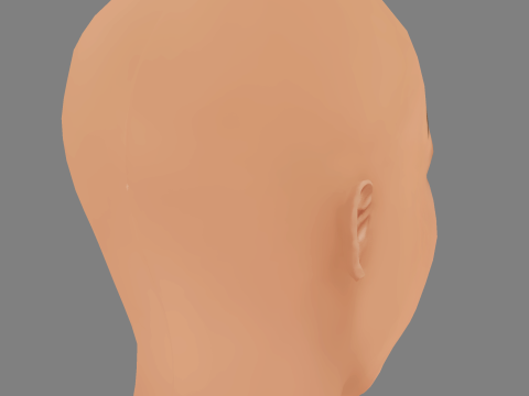 Savannah La Rain Head - No Hair - Low poly head for game Model 3D