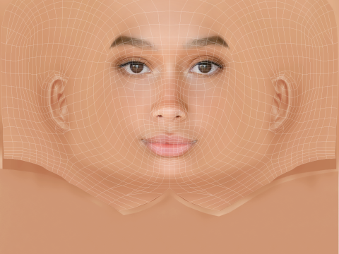 Savannah La Rain Head - No Hair - Low poly head for game Model 3D