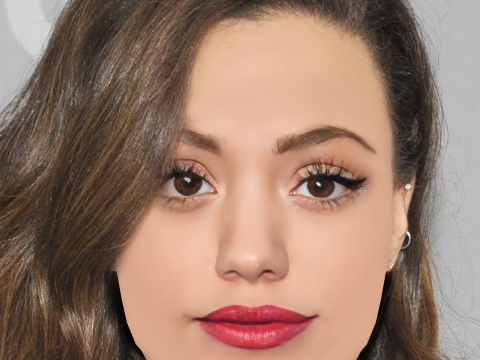 Sarah Jeffery Head - No Hair - Low poly head for game 3D Model