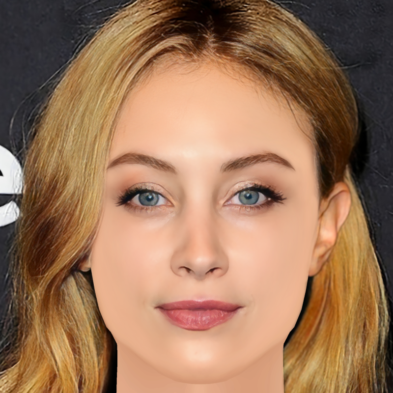 Sarah Gadon Head - No Hair - Low poly head for game 3D 模型 .c4d .max .obj .3ds .fbx .stl .blend