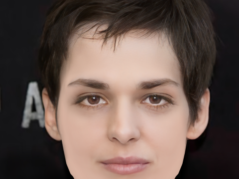 Sara Serraiocco Head - No Hair - Low poly head for game 3D Модель