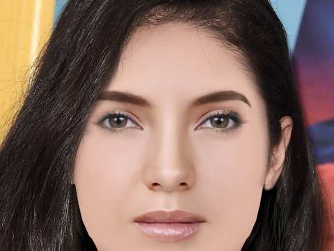 Sara Maldonado Head - No Hair - Low poly head for game 3D Модель