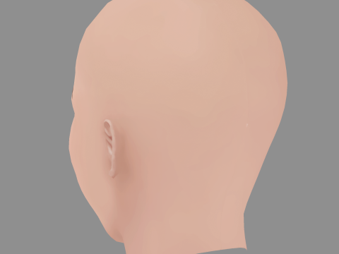 Sara Maldonado Head - No Hair - Low poly head for game Modelo 3D