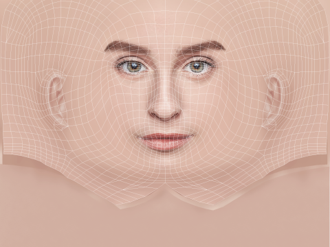 Sara Jimenez Head - No Hair - Low poly head for game 3D Model