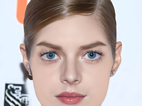 Samara Weaving Head - No Hair - Low poly head for game 3D मॉडल